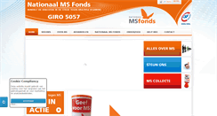 Desktop Screenshot of nationaalmsfonds.eu